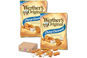 SAVANOVA Werther's Original Chewy Caramels, 5 oz Bags (Pack of 2) – Soft & Creamy Classic Candy Treats, Individually Wrapped