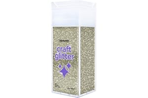 Hemway Craft Glitter Shaker 130g / 4.6oz Glitter for Arts, Crafts, Resin, Tumblers, Nails, Painting, Decoration, Festival, Cosmetic, Body - Fine (1/64" 0.015" 0.4mm) - Champagne Gold