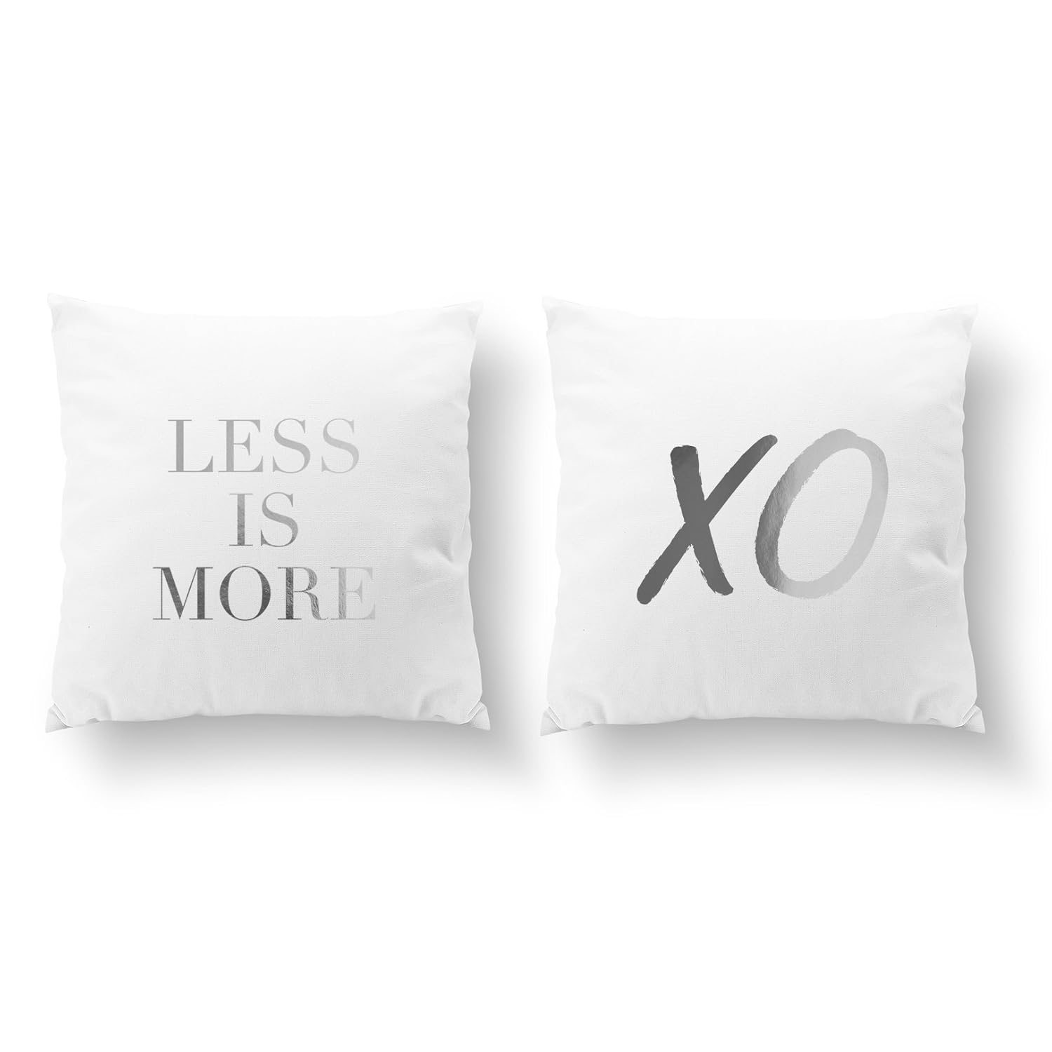 Amazon Com Set Of 2 Pillows Less Is More Pillow Xo Pillow
