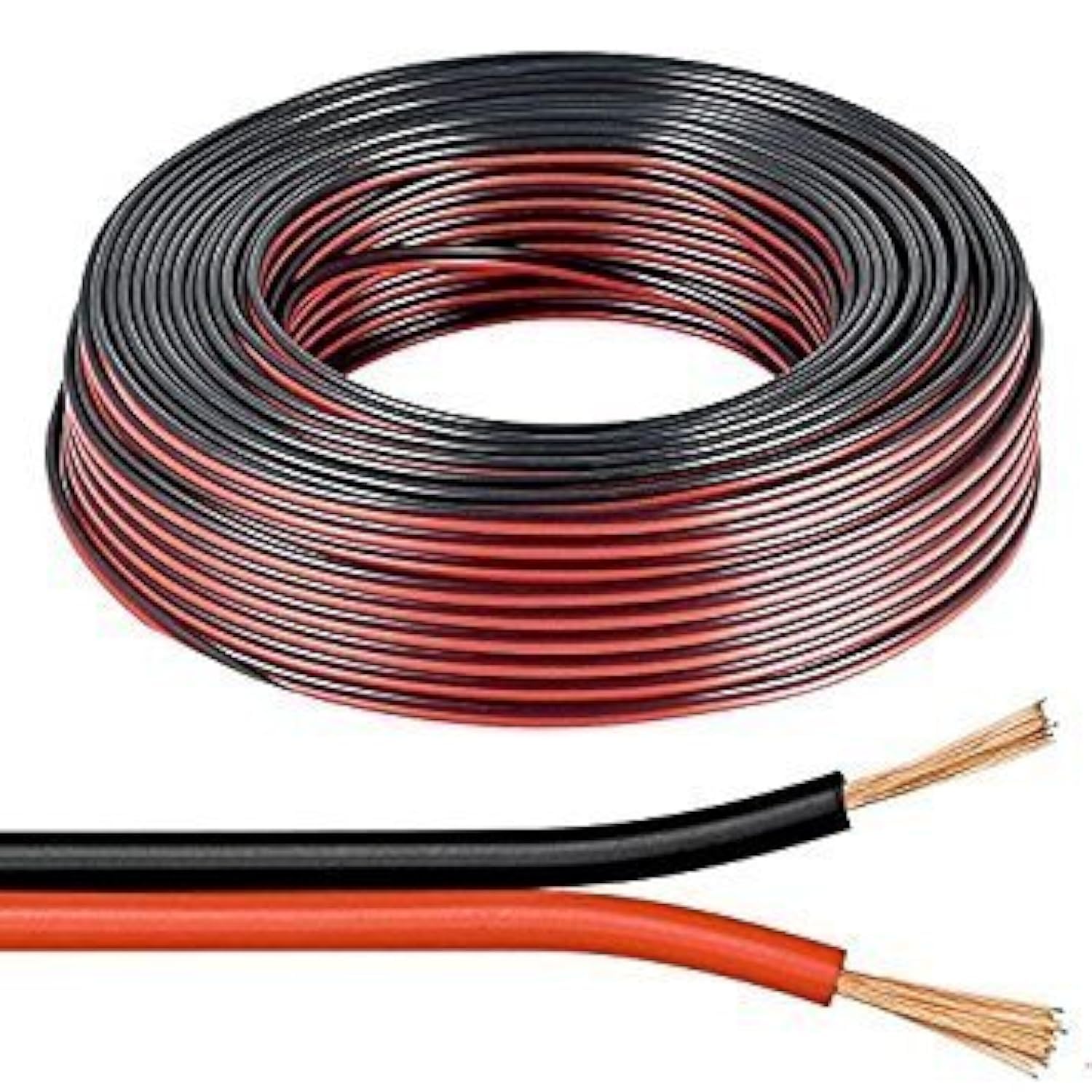 10m Red/Black 2 x 0.50mm Speaker Cable by electrosmart® - Ideal for Car Audio & Home HiFi