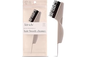 Kitsch Double Sided Hair Brush Cleaner Tool - Holiday Gift Travel Size Cleanser Rake for Detangling Paddle Oval Hairbrushes o