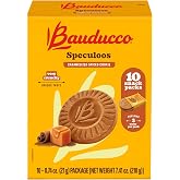 Bauducco Speculoos Cookies &ndash; Crunchy Caramelized Spiced Cookies, 0.74 oz Individually Wrapped (Pack of 10)