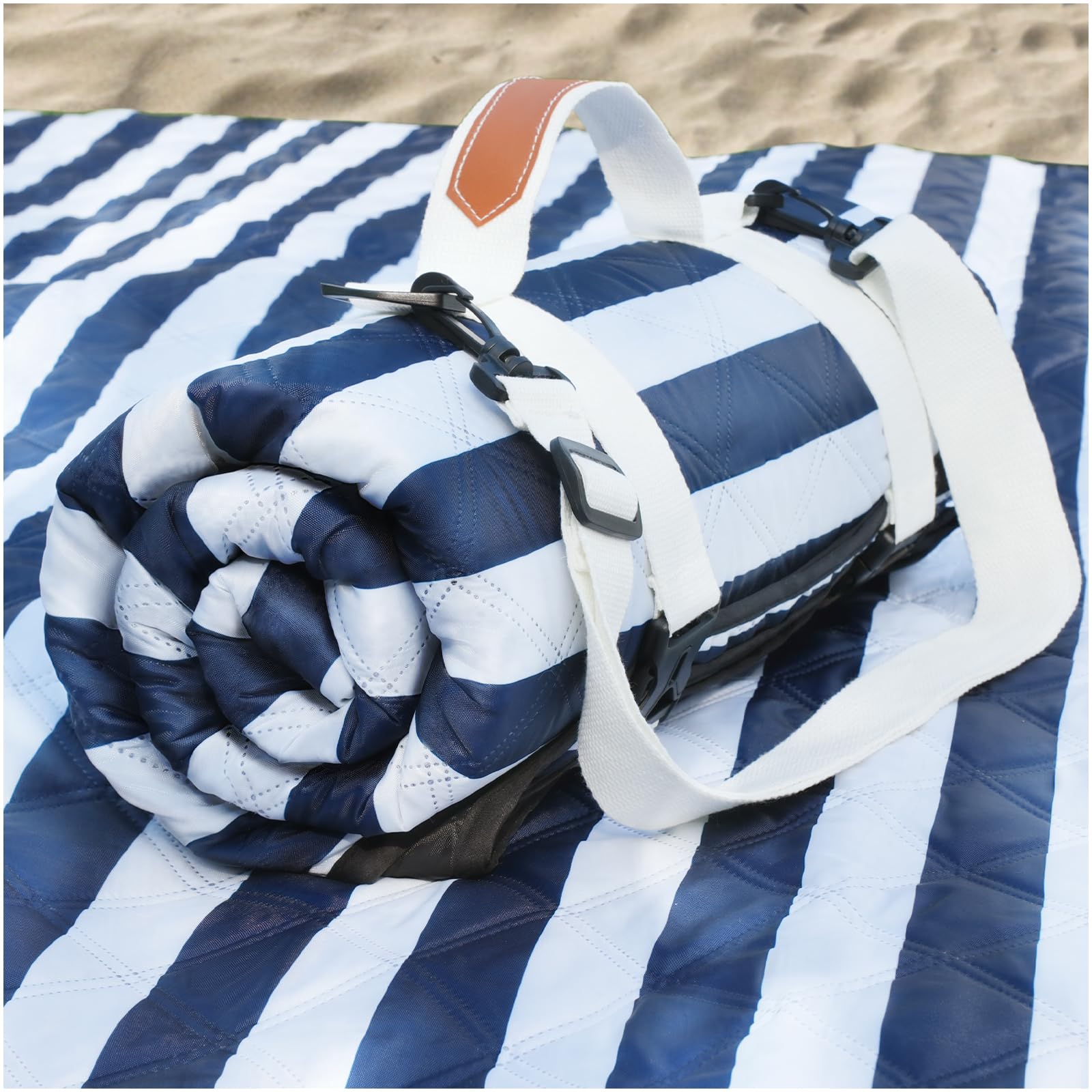 Photo 1 of Genovega Waterproof Sandproof Beach Blanket Picnic Outdoor Mat Extra Large Foldable Sand Free Big Giant XL Car Essential Roadtrip Gadget Rv Accessories Gear Must Haves Hiking Items Necessities