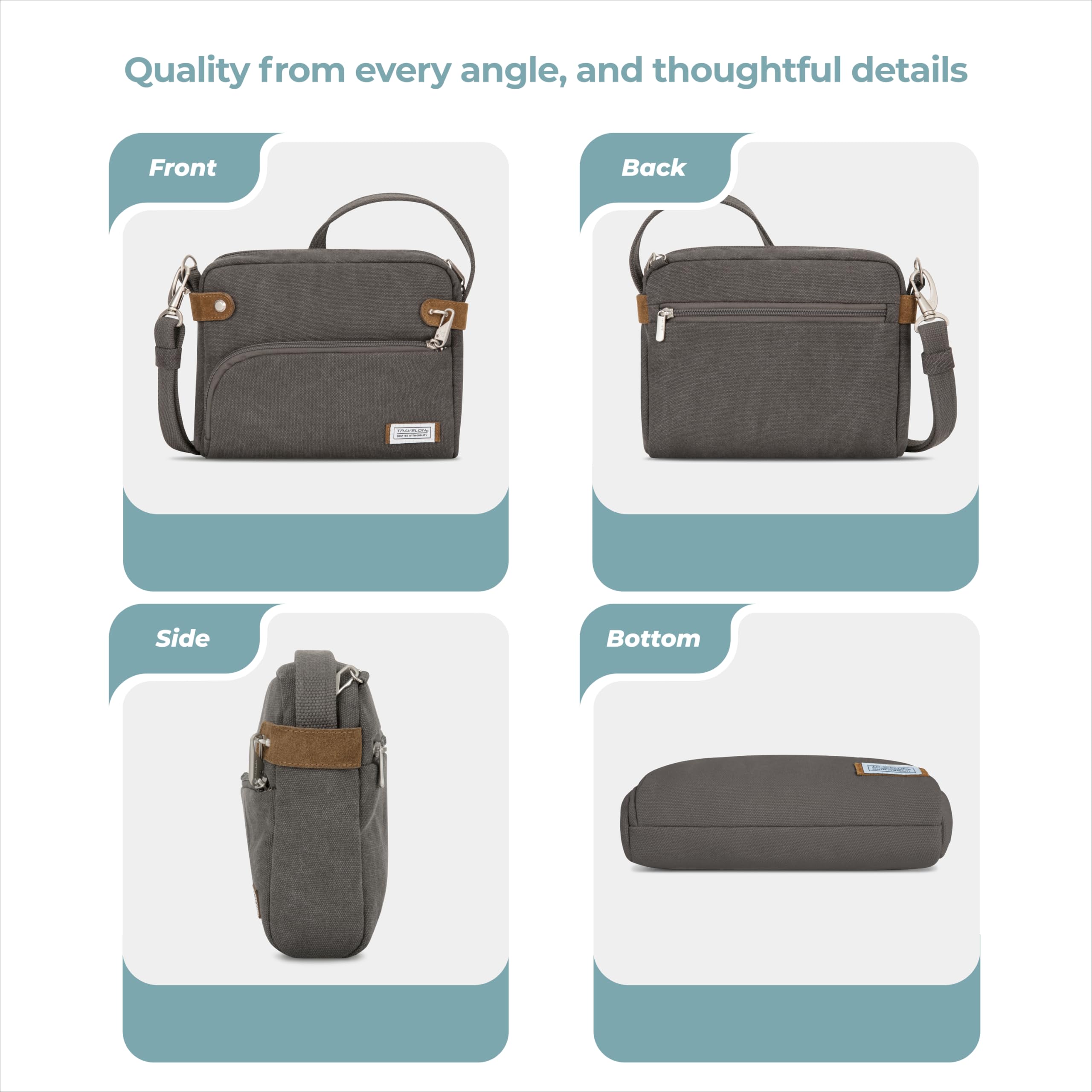 Travelon Anti-Theft Heritage Small Crossbody Bag