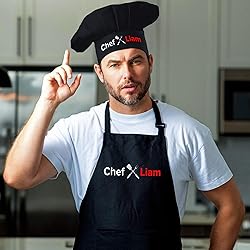 Personalized Grill Chef Hat with Custom