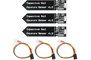 KeeYees 3 Pcs Capacitive Soil Moisture Sensor Module - High Sensitivity Corrosion Resistant Moisture Detection Module for Ard