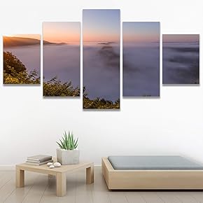 SIGNWIN 5 Panel Canvas Wall Art Colors of...