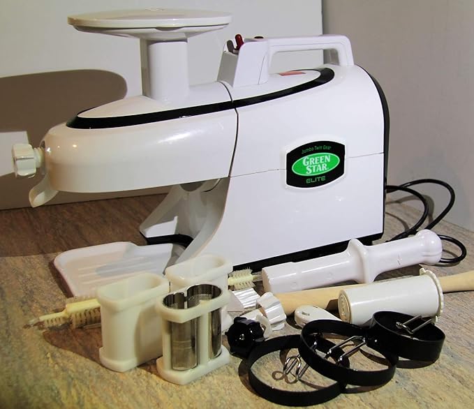 Tribest Green Star Elite GSE5000 Jumbo Twin Gear Juice Extractor PLUS