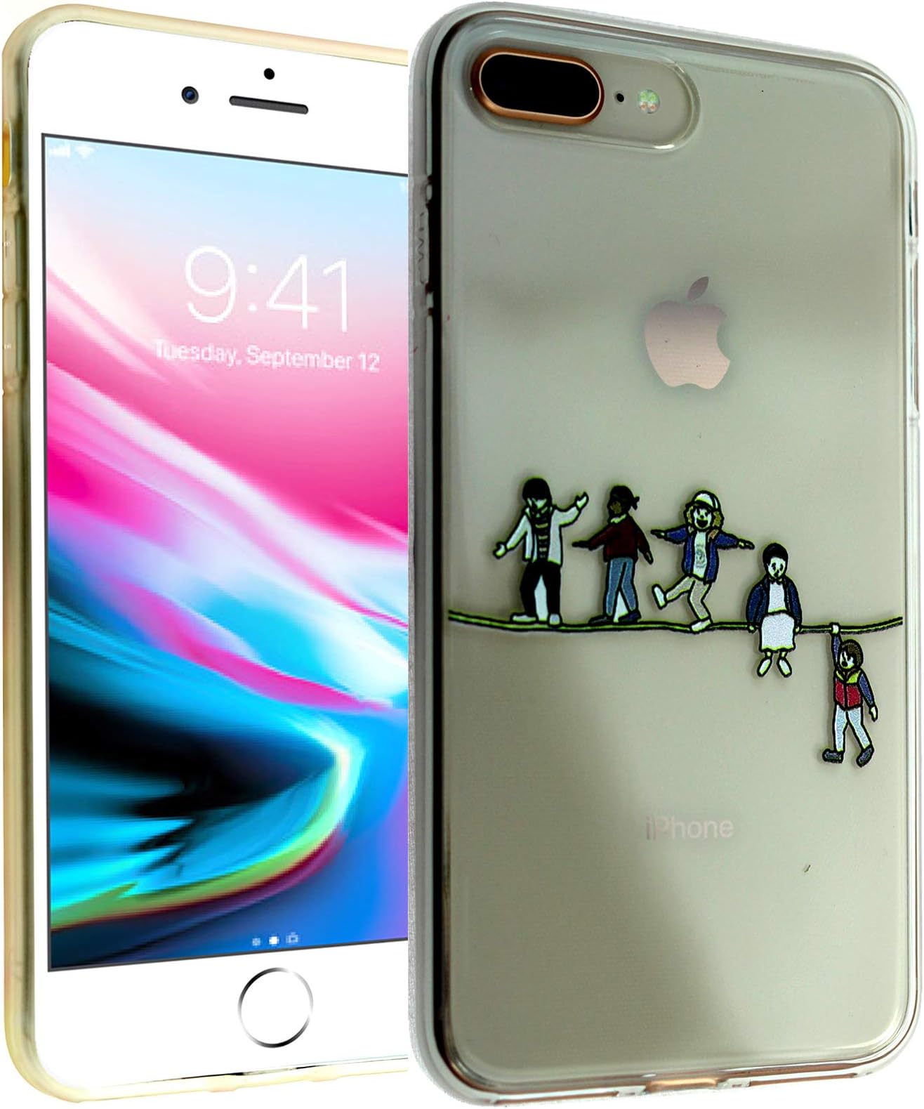 CASEMPIRE iPhone 7 Plus, iPhone 8 Plus Stranger TPU Case Shock Proof Never Fade Slim Fit Cover for iPhone 8 Plus, iPhone 7 Plus- Acrobat and The Fleas