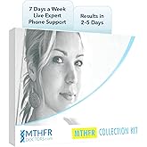 MTHFR-Gene Methylation Test Kit. 1-on-1 Live Expert Support by Phone 7 Days A Week, MTHFR C677T and MTHFR A1298C Gene Variants for Methylation Analysis. Results in 2-5 Days. Ages 0+