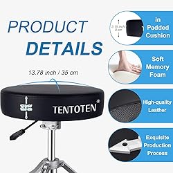 TENTOTEN Drum Throne Adjustable Height Drum
