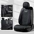 YFeb-LApr Car Covers for BMW X1 X2 X3 X4 X5 X6 X7 - Breathable Cushions, Comfortable Protectors for Front and Rear 5 Seats (Black)
