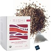 Rishi Tea English Breakfast Organic Black Tea Bags, Caffeinated, 15ct | Energizing and Strong Pure Black Tea, Enjoy Hot or Iced, Sustainable, 15 Servings