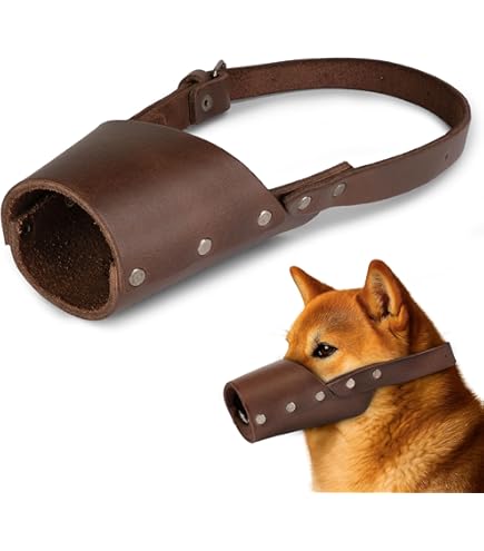 Amazon.com : Hide & Drink, Leather Dog Muzzle Guard, Secure