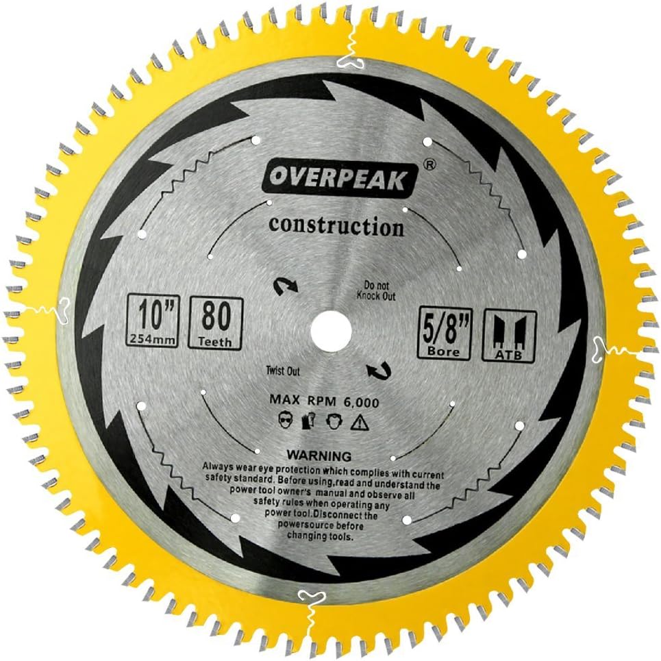 Best 80 tooth 10 inch carbide table saw blade