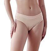 AIRCUTE Super Absorbency Urinary Incontinence Underwear for Women Bladder Leak Proof Hipster Panties 65ML(Medium, Beige)