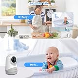 HelloBaby Monitor with Camera and Audio 5 inch Screen 3500mAh Battery view 3