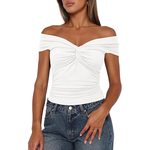 売れ筋商品|||エロクイ カットソー トップス レディース Women's Cascading Tube Top White ELOQUII Women's Plus Size Cascading Tube Top - 14/16, White