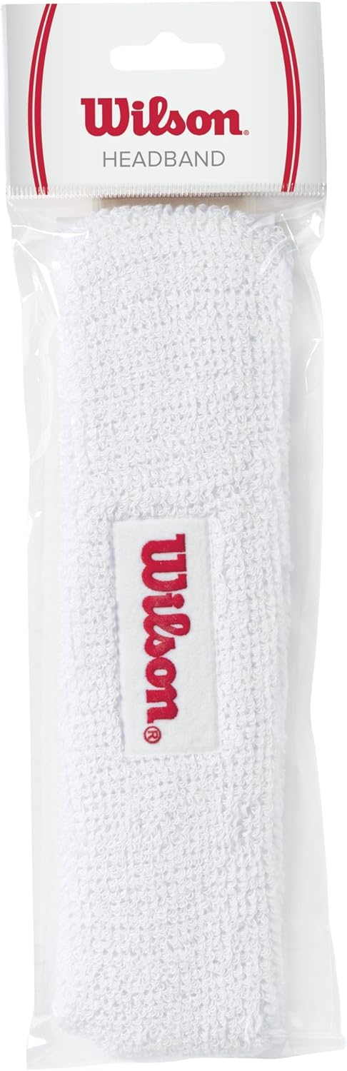 Wilson Headbands, White: Sports & Outdoors