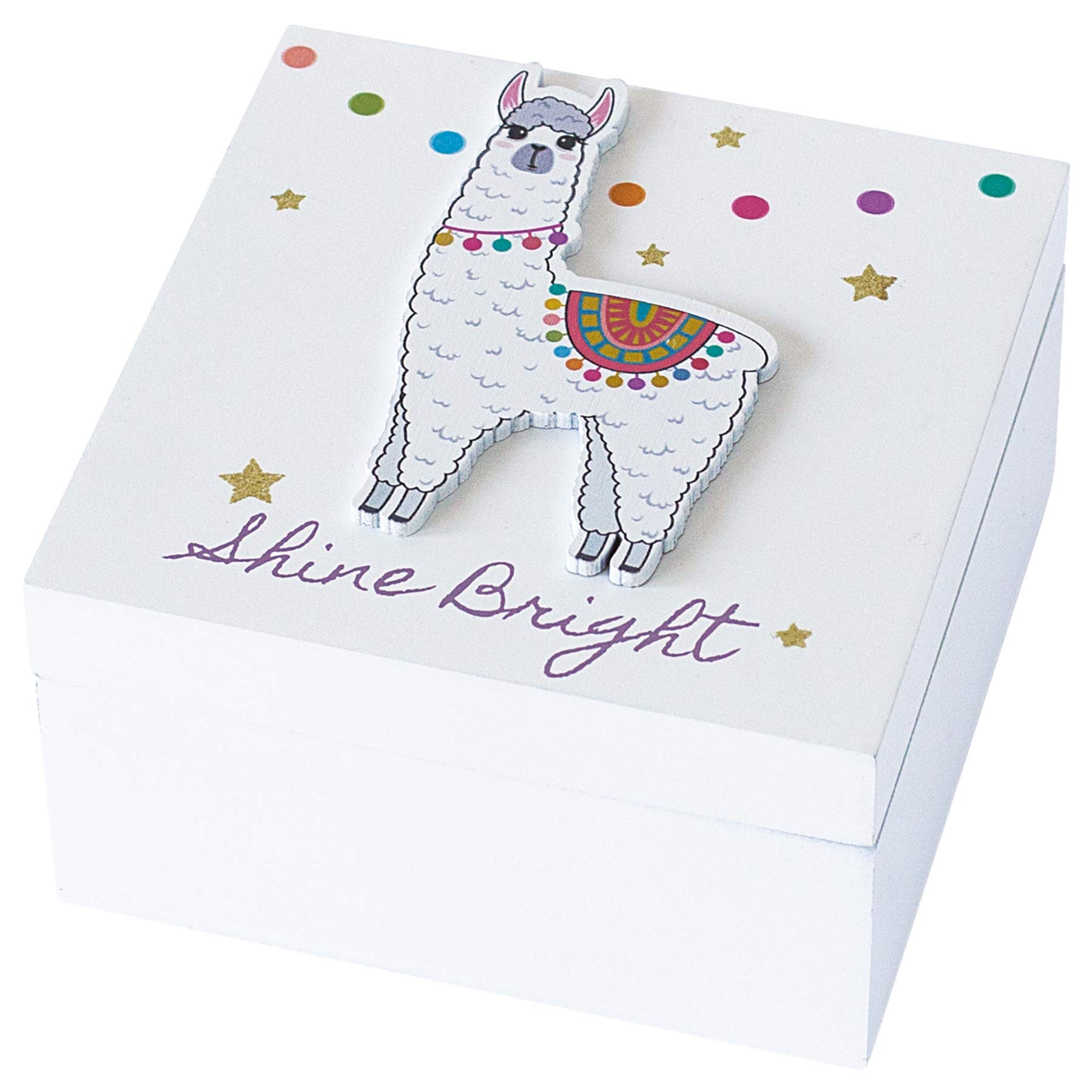 Arora Kids Llama Keepsake Box, Multicolour, One Size