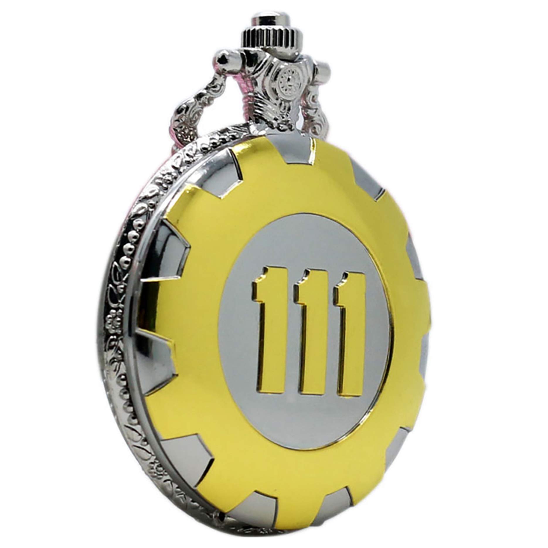CokinkiDs Boy's Pocket Watch Golden Xmas Gift Fallout 4 Vault 111 Steampunk Quartz Pocket Watch, Gifts for Me