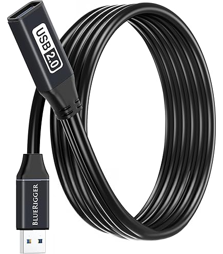 16ft USB 2.0 Extension Cable – Type A Male To Female, Black, Extends PC & Mac Connections 6 thumbnail image