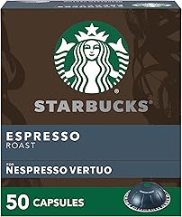 Starbucks by Nespresso Vertuo, Dark Roast Espresso, 50-count Espresso Pods, Brews 1.35 oz.