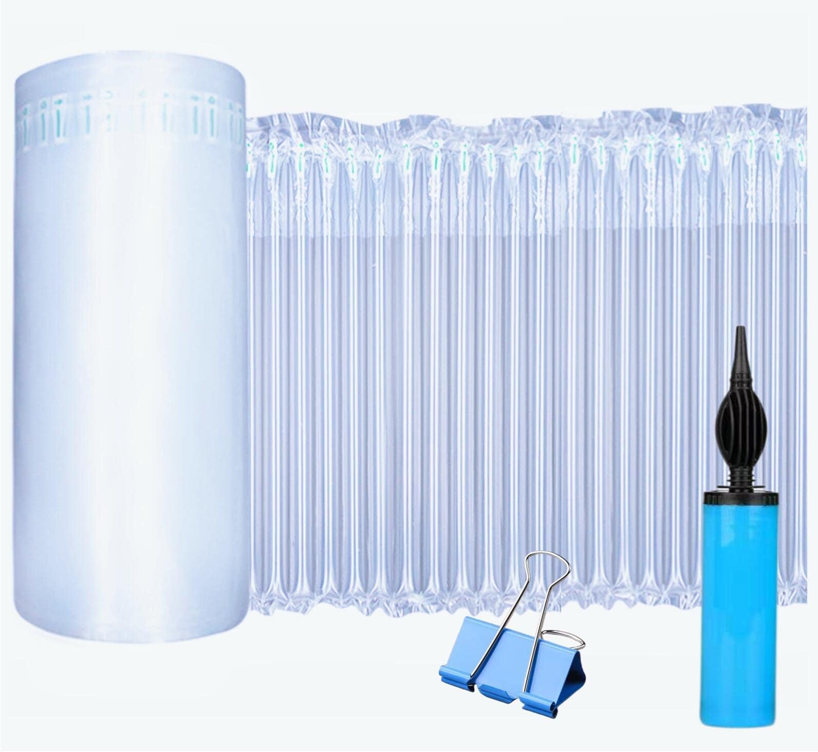 Photo 1 of 15.8inch x 164feet Large Bubble Cushioning wrap Roll Packing, Inflatable Packing Material, Bubble Roll Wrap with Free Pump, air Pillow for heavy duty Frigile Protector, Moving Shipping Supplies