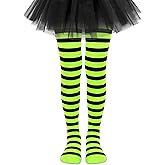 Olreco Toddler Tights Ultra Soft Baby Tights for Girls Halloween Stockings for Girls Striped Toddler Witch Accessories Kids