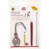 iSi 272201 Rapid Infusion Set for iSi Gourmet Whippers, Polished Stainless/Red