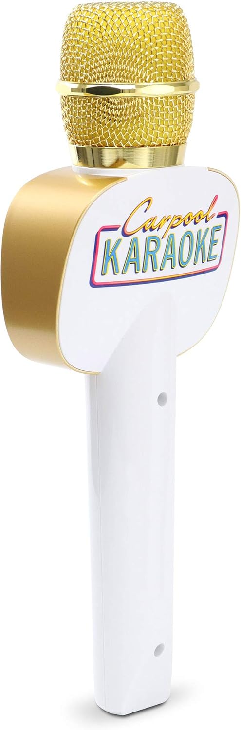 Singing Machine CPK545, Official Carpool Karaoke, The Mic, Bluetooth Microphone for Cars, White: Musical Instruments