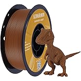 Kingroon High Speed PLA 3D Printer Filament 1.75mm, 3D Printer Rapid Filament for 30-600mm/s Hyper Printing Filament, Dimensional Accuracy +/- 0.03 mm, 1kg Plastic Spool(2.2lbs) (Brown)