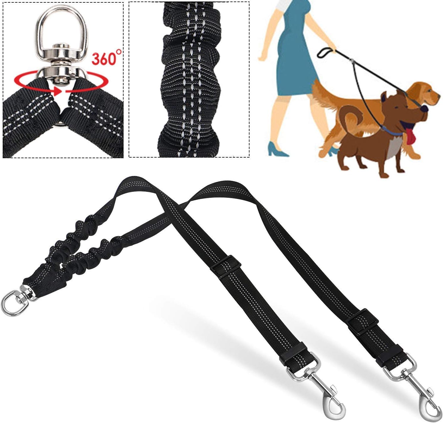 dual dog leash