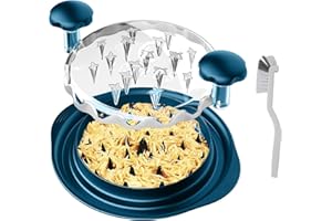 LCTROS Chicken Shredder Tool Twist - Premium Heavy-Duty Plastic Meat Shredder for Effortless Shredded Chicken, meat chopper, Large Capacity, Heat-Resistant, Non-Slip, Easy to Use & Quick Shredding Tool Blue