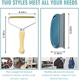 MOECSHSY Pro Lint Remover Carpet Scraper Tool Reusable Pet Hair Remover view 2