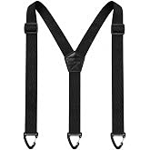 JEMYGINS Hidden Suspenders for Men Under Clothes with 3 Snap Loop (1.5" Wide)