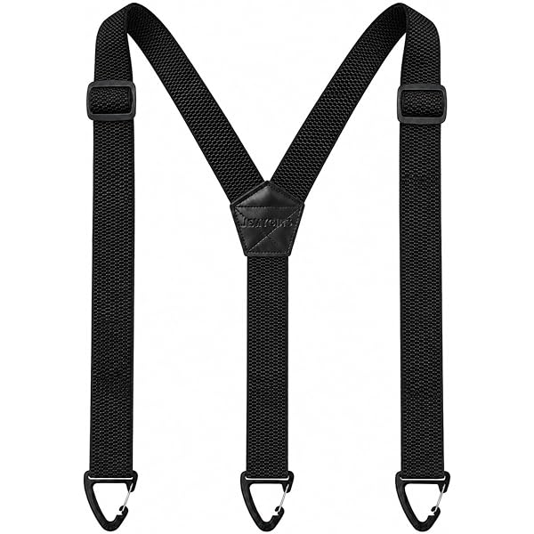 Dickies mens 1-1/4 Solid Straight Clip apparel suspenders, Black