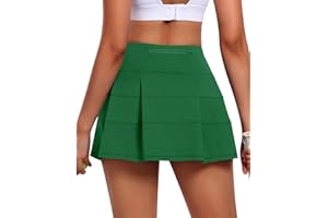 JoyGirl Womens Tennis Skirt with Shorts Pleated Golf Skirt High Waist Pickleball Skirts Athletic Skorts with Pockets