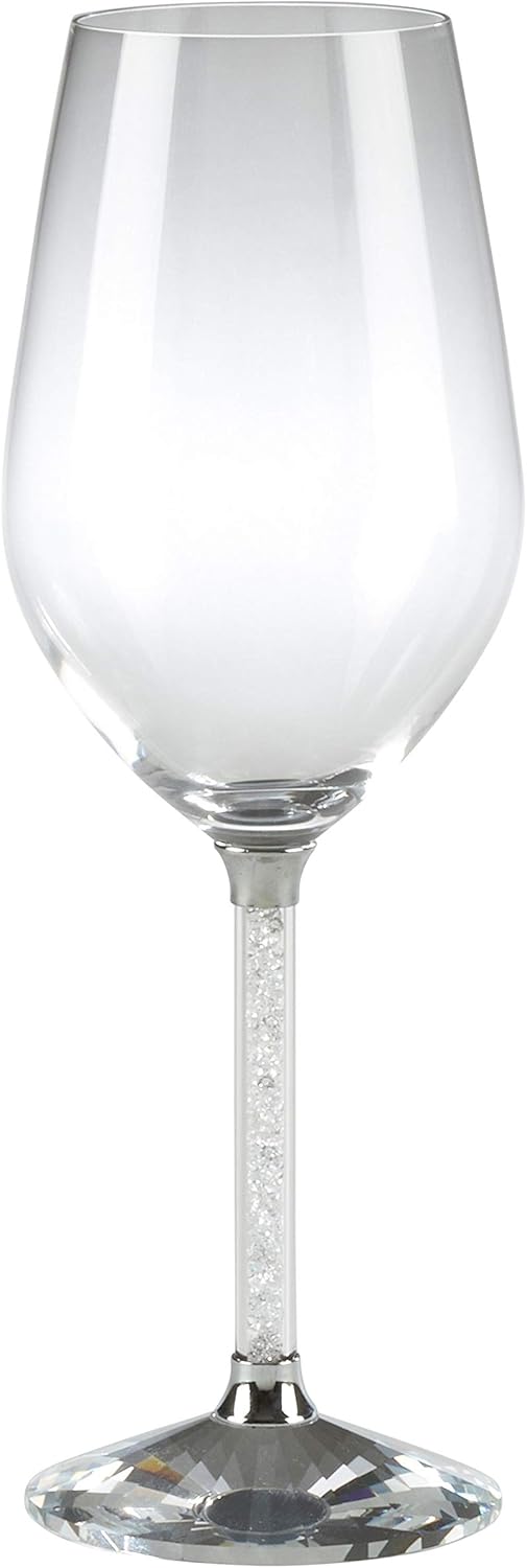 MISC Stemmed Crystal White Wine Glasses (Set of 2) Clear 2