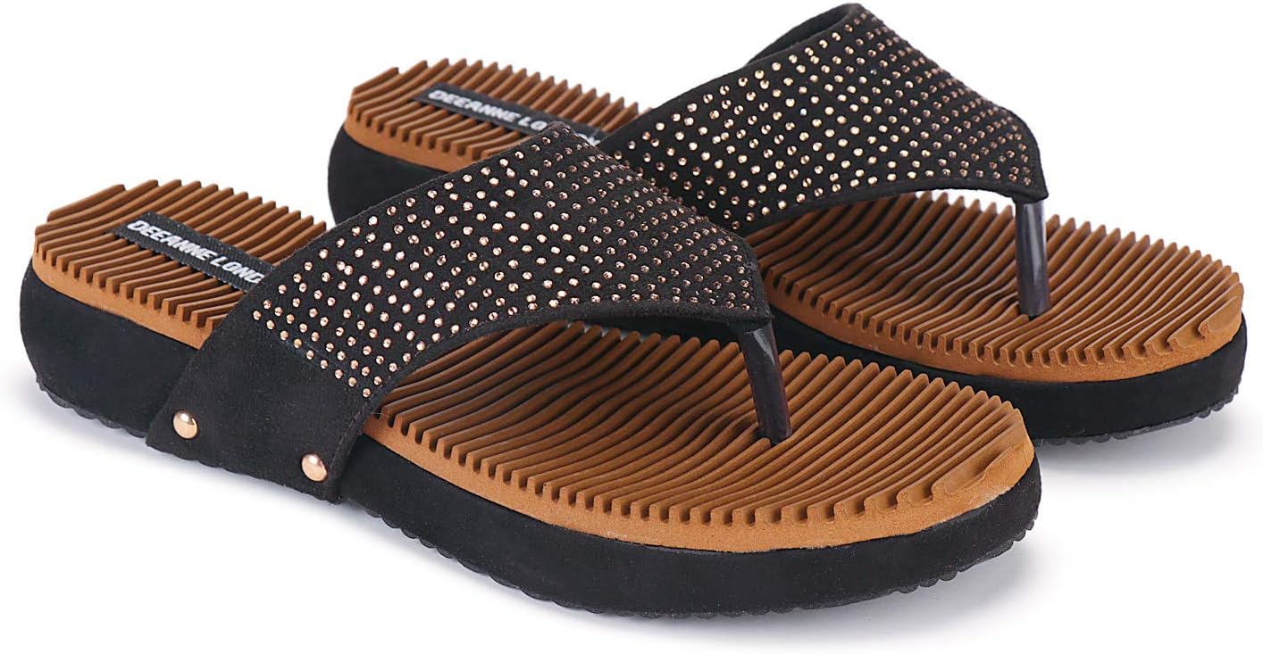DEEANNE LONDON Woman's (DN-94) Swarovski Super Soft DR. Slipper…