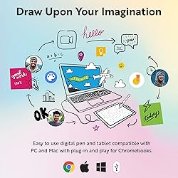 One by Wacom Small Graphics Drawing Tablet 8.3 x