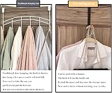 HAOXYO Foldable Over Door Hook Hanger Stainless Steel Coat Towel Bag Robe 22lb view 5