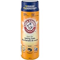 ARM & HAMMER Baking Soda Shaker, Dual Sided Easy Pour Dispenser, For Baking, Cleaning and Deodorizing, 340g