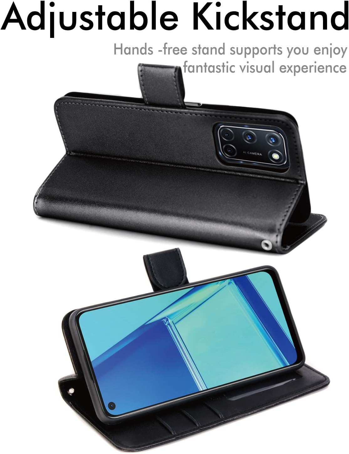 TECHGEAR Leather Wallet Case for Oppo A72 / A52 / A92, Flip Protective Case Cover with Wallet Card Holder - Image 5