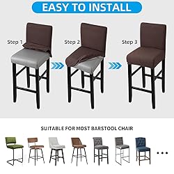 YISUN Waterproof Bar Stool Covers, Stretch Pub