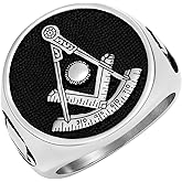MasonicMan Past Master Stainless Steel Ring in Gift Pouch