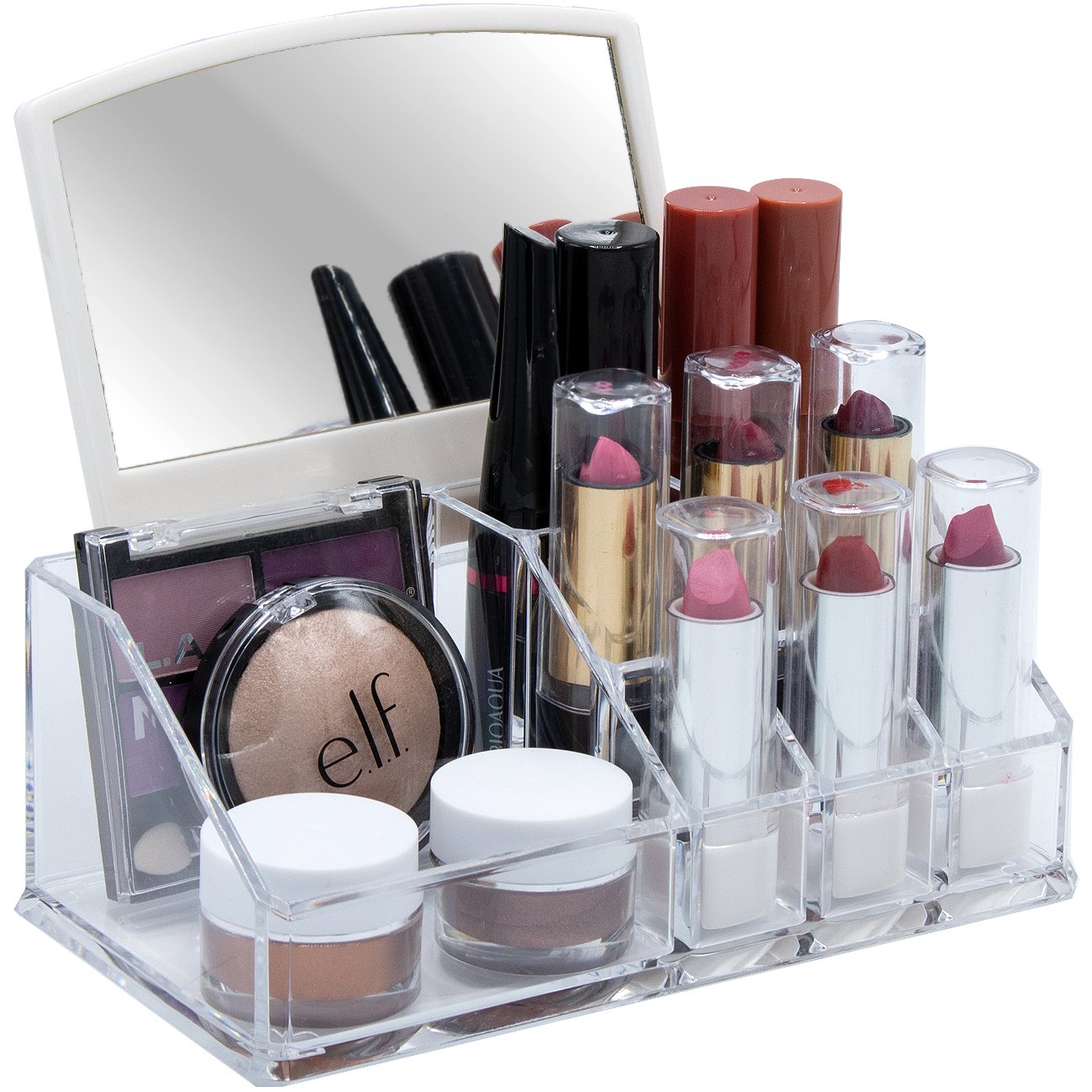 Sorbus Acrylic Cosmetic Makeup Organizer with Mirror