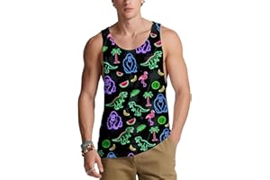OBEXAA Tank Tops Men Graphic Mens Tank Top Summer Workout Gym Men’s Tank Tops Casual Beach Big and Tall 4th of July