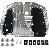 Engine Splash Shield for Honda Civic 2016-2021, Aluminum Alloy Front Guard | Under Car Engine Case Guard Shield Cover, Replaces OEM 74110-TBA-A00 &amp; 90674-TY2-A01