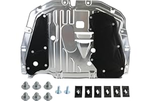 Ryansunoro Engine Splash Shield fit for Honda Civic 2016 2017 2018 2019 2020 2021, Aluminum Alloy Front Engine Case Guard Under Car Shield Cover Replace OEM 74110-TBA-A00, 90674-TY2-A01